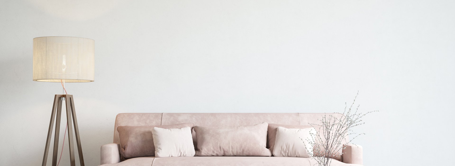 mock up modern interior sofa in living room